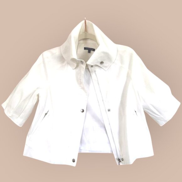 Samuel Dong Structured White Designer Jacket Modern Minimalist Statement S - Picture 4 of 11